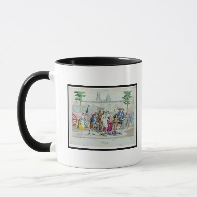 Louis XVI  and his family taken to the Temple Mug (Left)