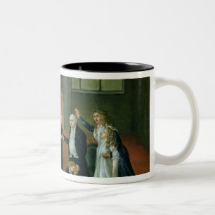 Louis XVI  Bidding Farewell to his Family Two-Tone Coffee Mug