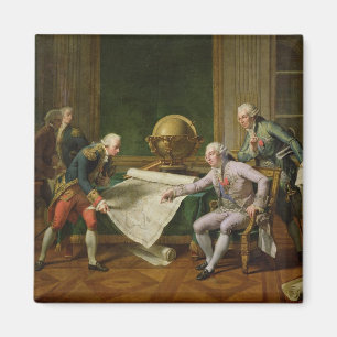 Louis XVI Giving Instructions to La Perouse Magnet
