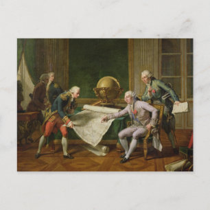 Louis XVI Giving Instructions to La Perouse Postcard