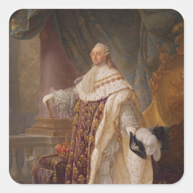Louis XVI Square Sticker (Front)