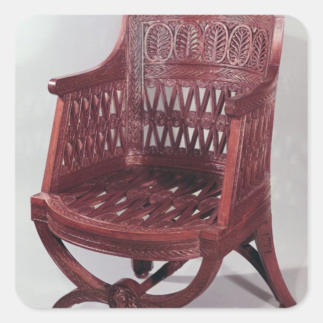 Louis XVI style armchair Square Sticker (Front)