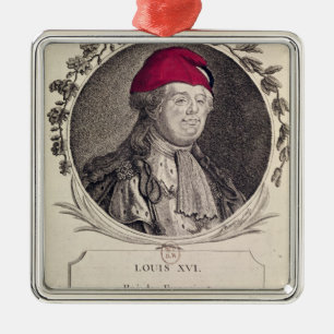 Louis XVI wearing a phrygian bonnet Metal Tree Decoration