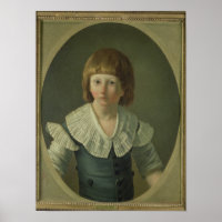 Louis XVII  aged 8, at the Temple, 1793