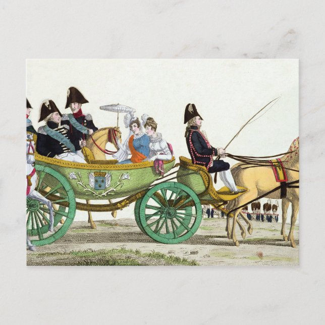 Louis XVIII  and his Family Postcard (Front)