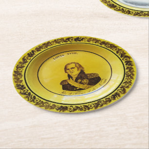 Louis XVIII Round Paper Coaster