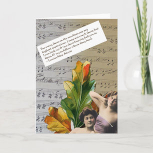 Louisa Mae Alcott Quote Collage Greeting Card