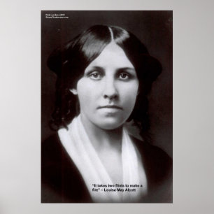 Louisa May Alcott 2 Flints Love Quote Posters