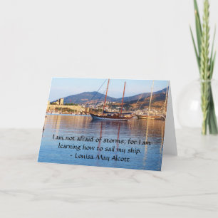Louisa May Alcott inspirational QUOTE Card