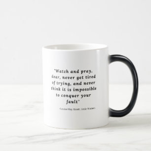 Louisa May Alcott, Little Women Quote #7 Magic Mug