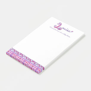 Louisa personalised L name meaning post it notes