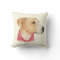 Louise Boxer Beagle Watercolor Throw Pillow