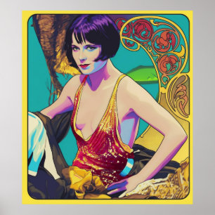 Louise Brooks - Pop Art Poster