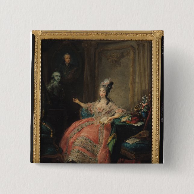 Louise Marie Josephine of Savoy 15 Cm Square Badge (Front)