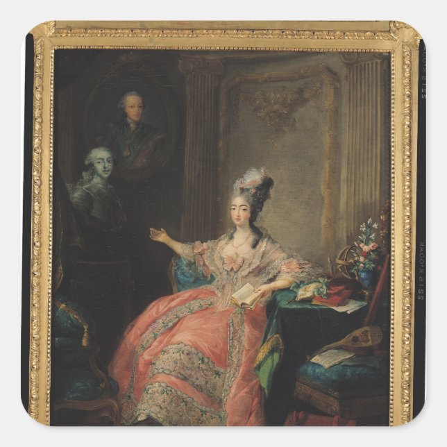 Louise Marie Josephine of Savoy Square Sticker (Front)