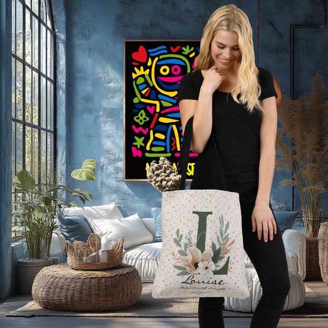 Louise's Radiant Strength - Boho Chic Monogram Crossbody Bag (Creator Uploaded)