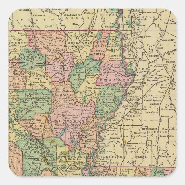 Louisiana 10 square sticker (Front)