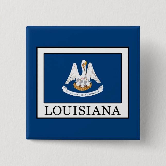 Louisiana 15 Cm Square Badge (Front)
