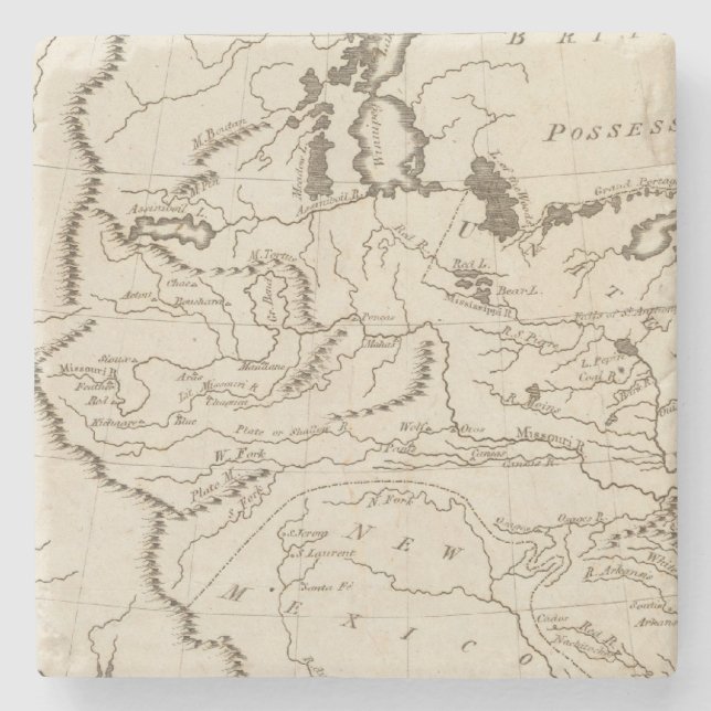 Louisiana 4 stone coaster (Front)