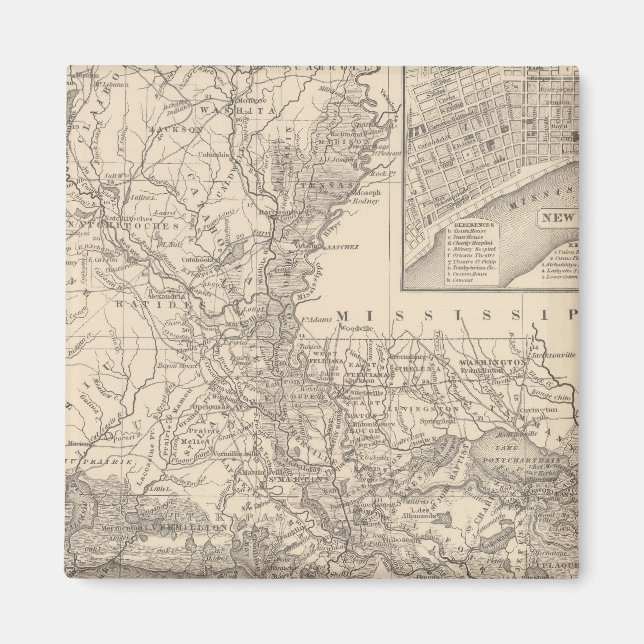 Louisiana 9 magnet (Front)