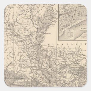 Louisiana 9 square sticker