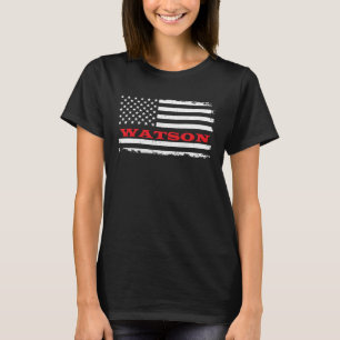 Louisiana American Flag Watson USA Patriotic Souve T-Shirt