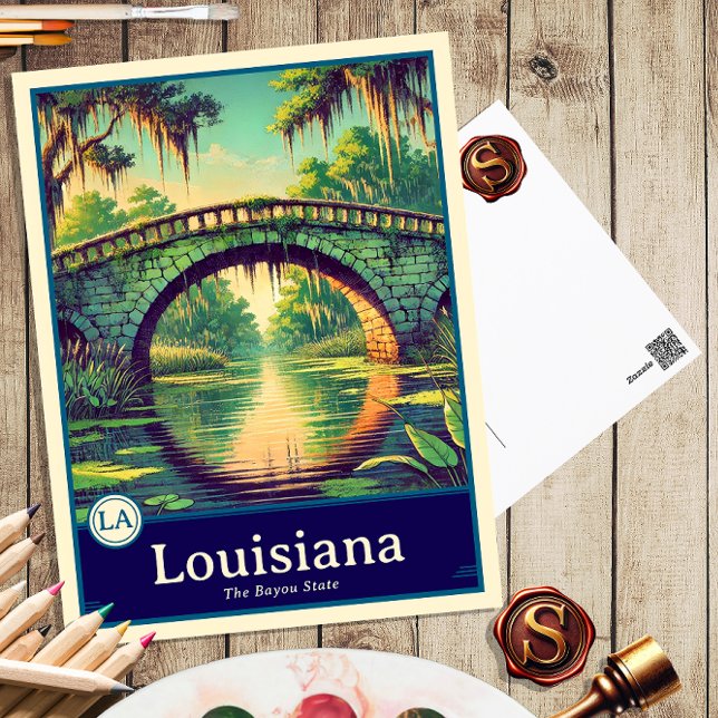 Louisiana | Anime Style Cel Shaded Postcard (Creator Uploaded)