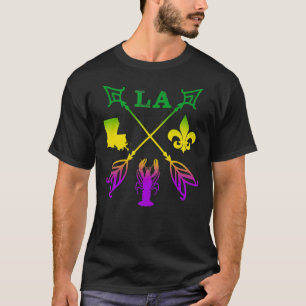 Louisiana Arrow New Orleans Mardi Gras T-Shirt