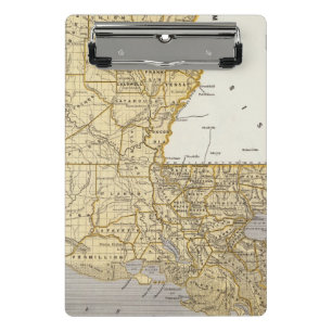 Louisiana Atlas Map Mini Clipboard
