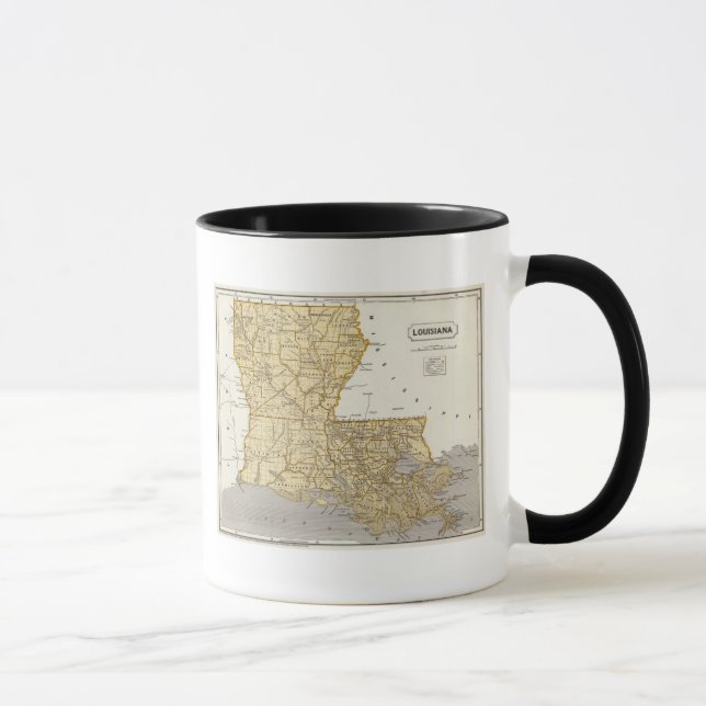 Louisiana Atlas Map Mug (Right)