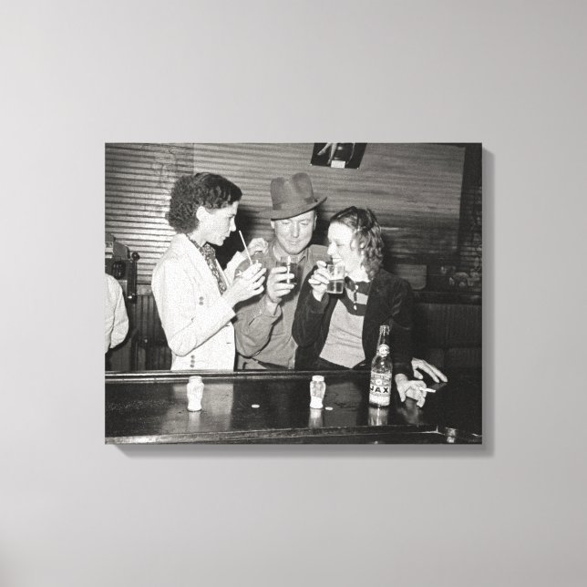 Louisiana Bar, 1938 Canvas Print (Front)