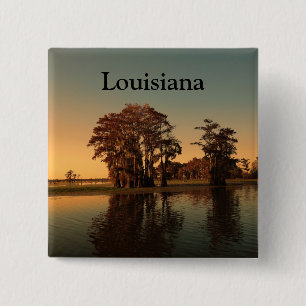 Louisiana bayou 15 cm square badge