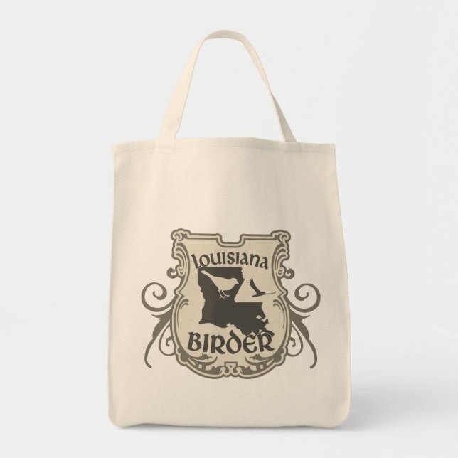 Louisiana Birder Tote Bag (Front)