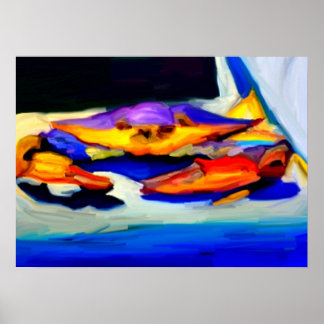 Louisiana Blue Crab Poster