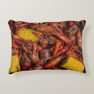 Louisiana Boiled Crawfish, New Orleans, Funny Decorative Cushion