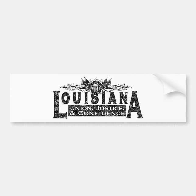 Louisiana Bumper Sticker (Front)