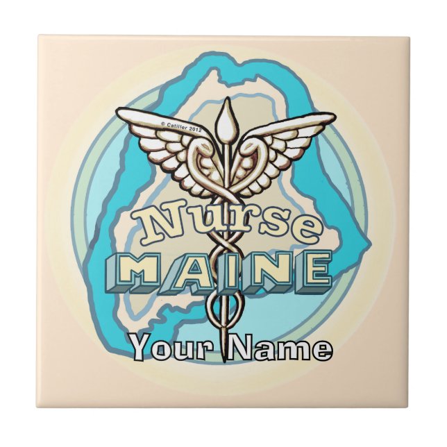 Louisiana Caduceus Nurse Tile (Front)