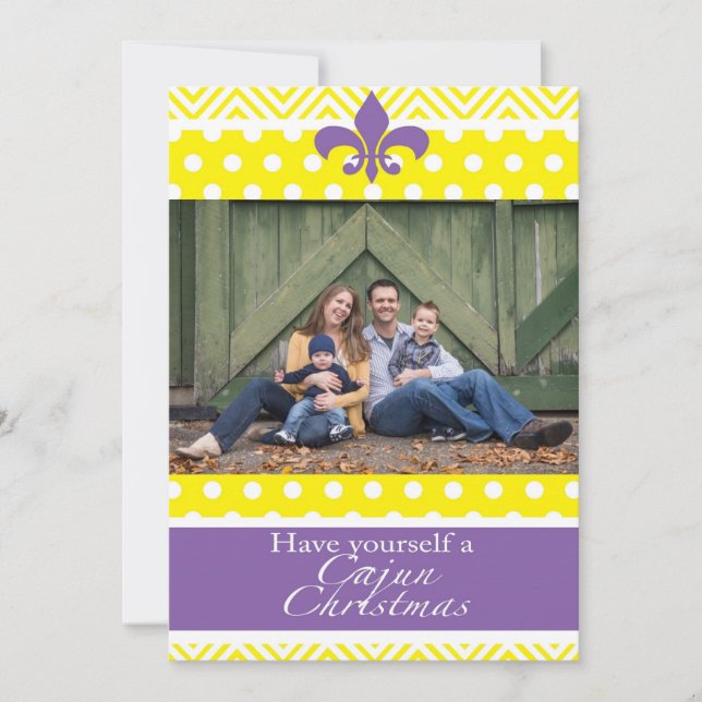 Louisiana Cajun Christmas Holiday Card (Front)