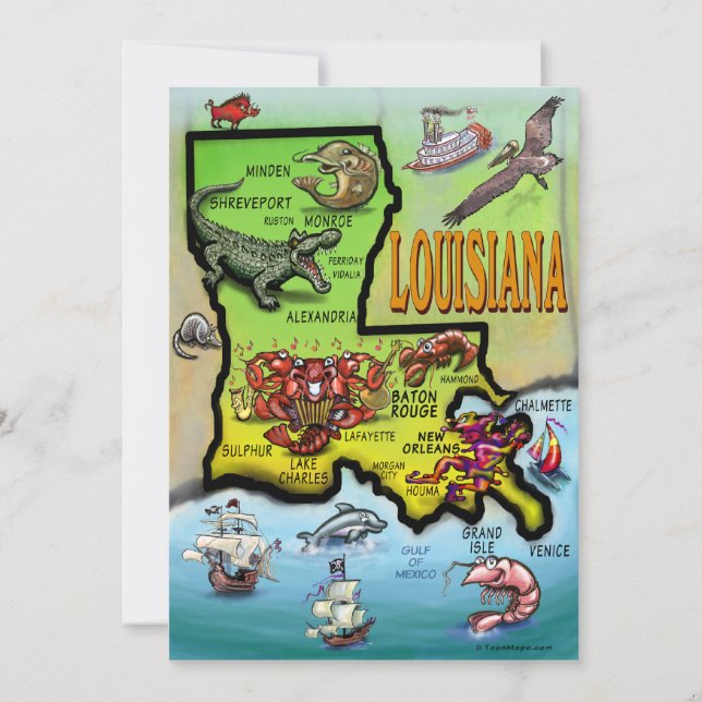 Louisiana Card (Front)