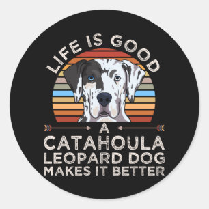 Louisiana Catahoula Leopard Dog Gift Classic Round Sticker