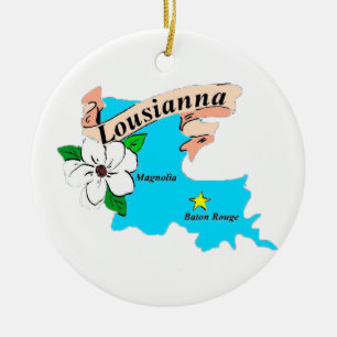 Louisiana Ceramic Tree Decoration
