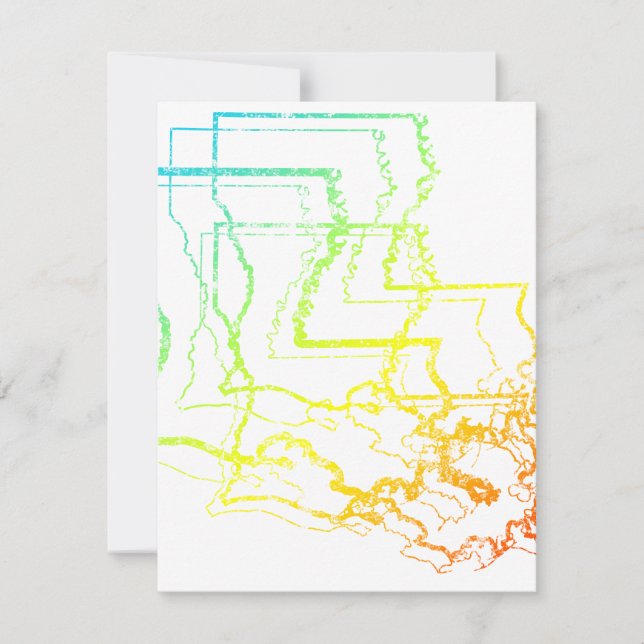 louisiana chill blur invitation (Front)