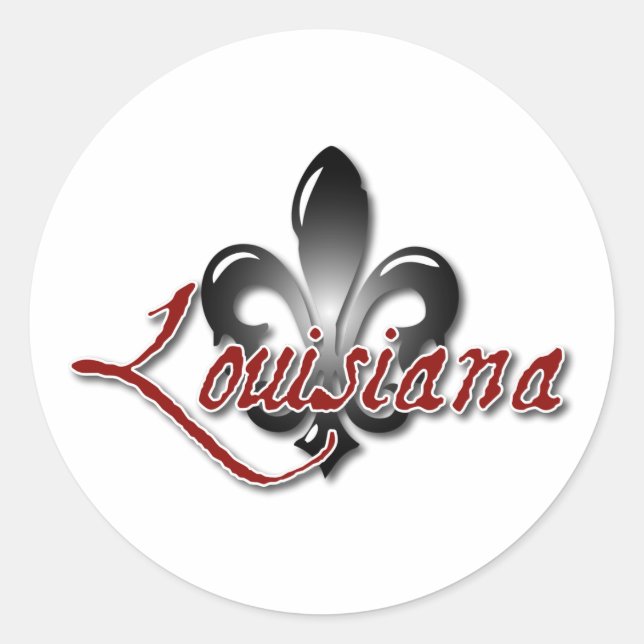 Louisiana Classic Round Sticker (Front)