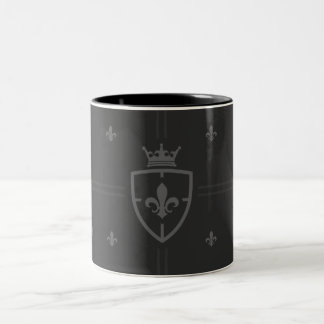 Louisiana Coat Of Arms Fleur De Lis Two-Tone Coffee Mug