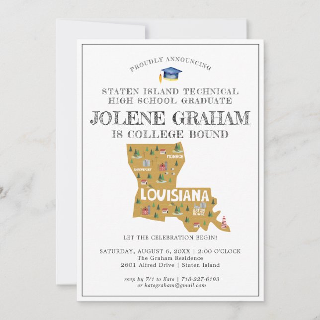 Louisiana | College Bound Graduation Party (Front)