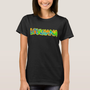 Louisiana Colors of Madi Gras and Spicy Food T-Shirt