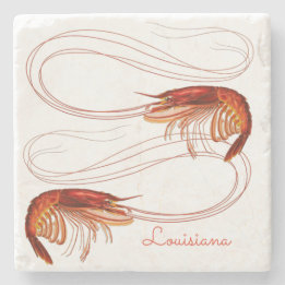 Louisiana Crayfish Stone Coaster
