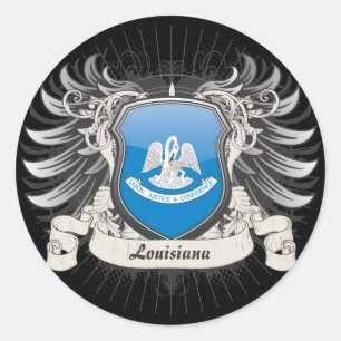Louisiana Crest Classic Round Sticker