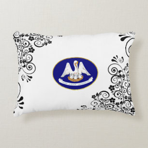 Louisiana flag decorative cushion