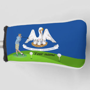 Louisiana flag golf head cover